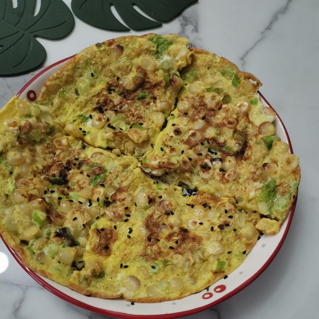 减肥餐D07：燕麦鸡蛋饼