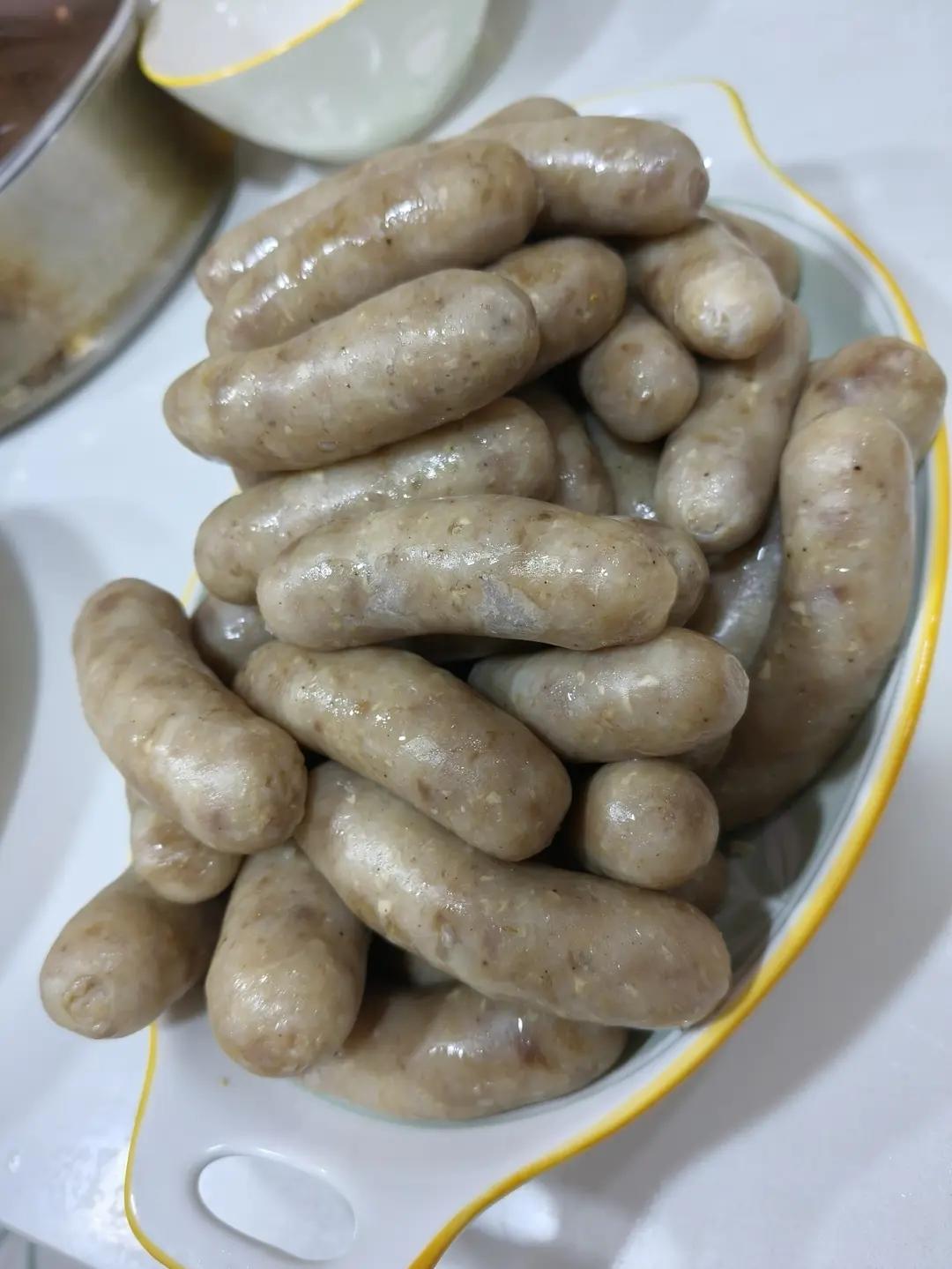 自制黑椒风味脆皮肠--多图详解手工灌肠