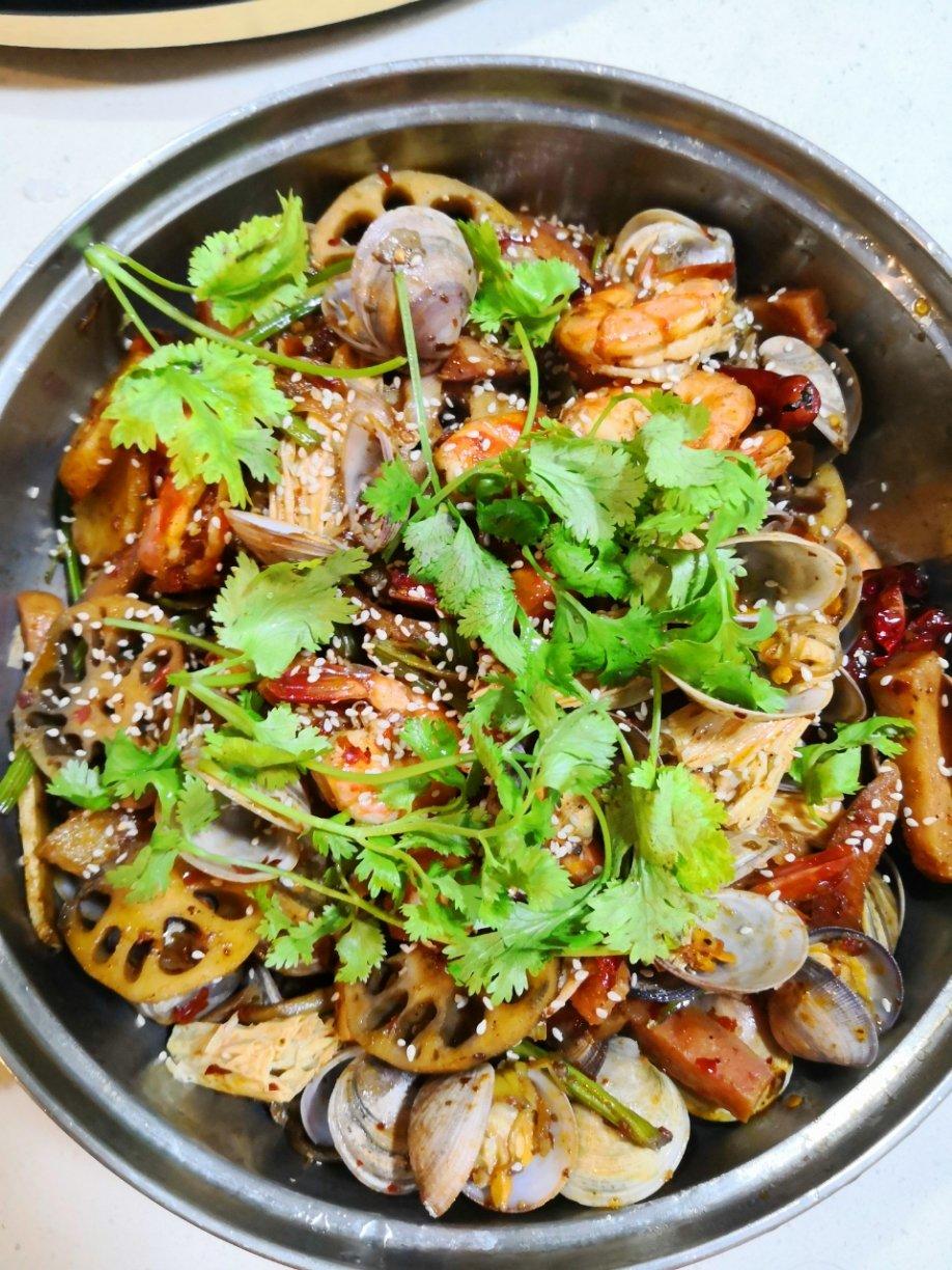 湘湘771做的【海鲜麻辣香锅】