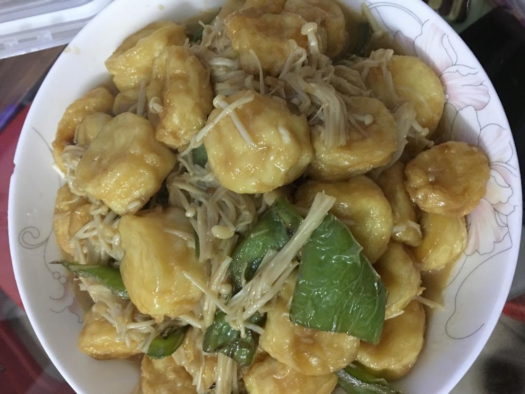 超级下饭菜--金针菇日本豆腐