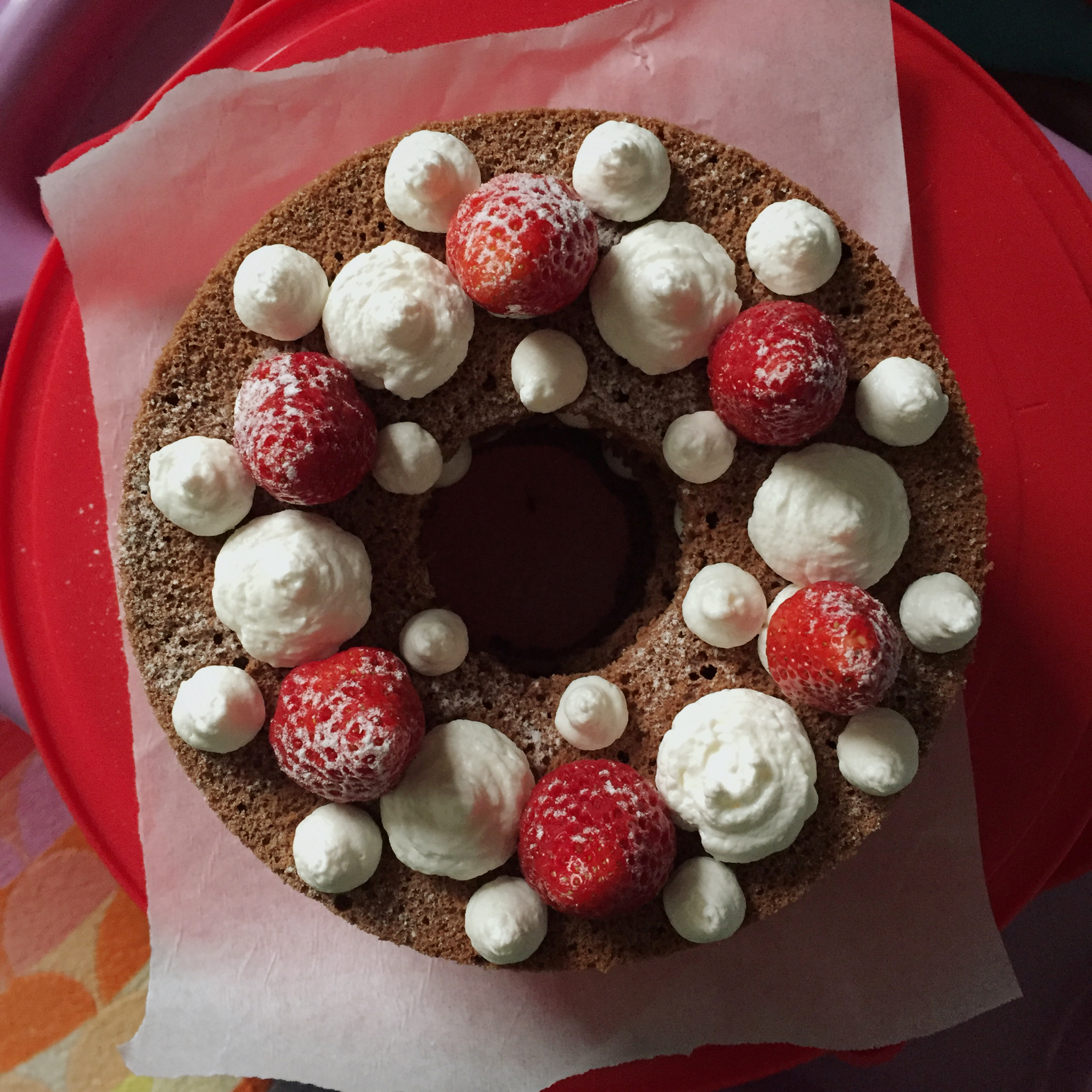 草莓的圆舞曲-巧克力裸蛋糕