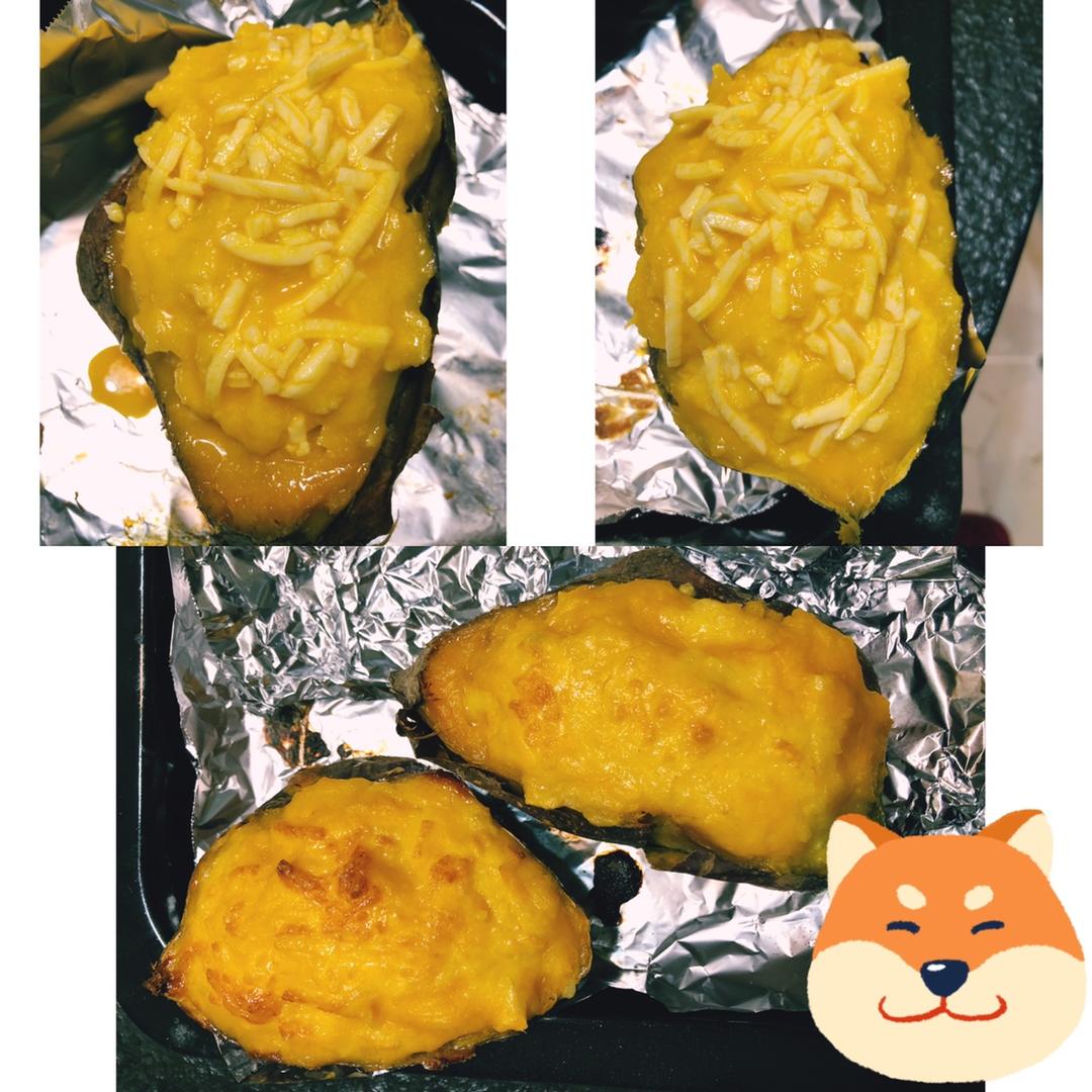 芝士奶油焗红薯