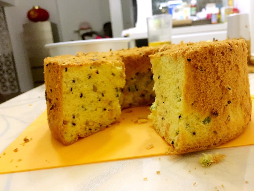 咸香戚风经典——黄金葱香肉松戚风