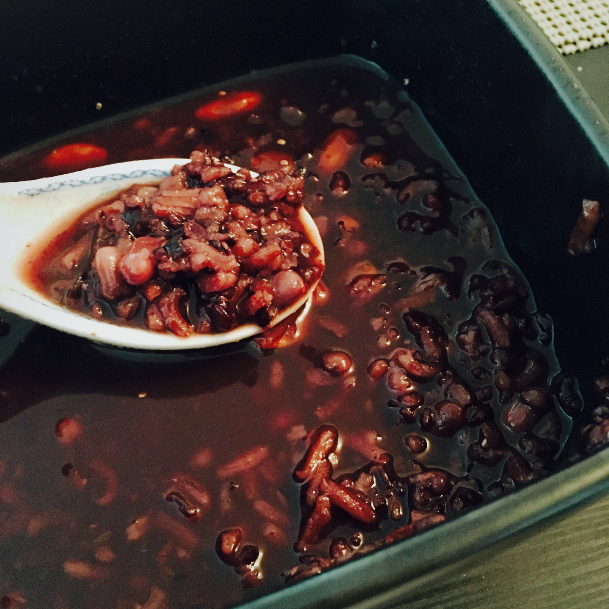 红豆黑米粥