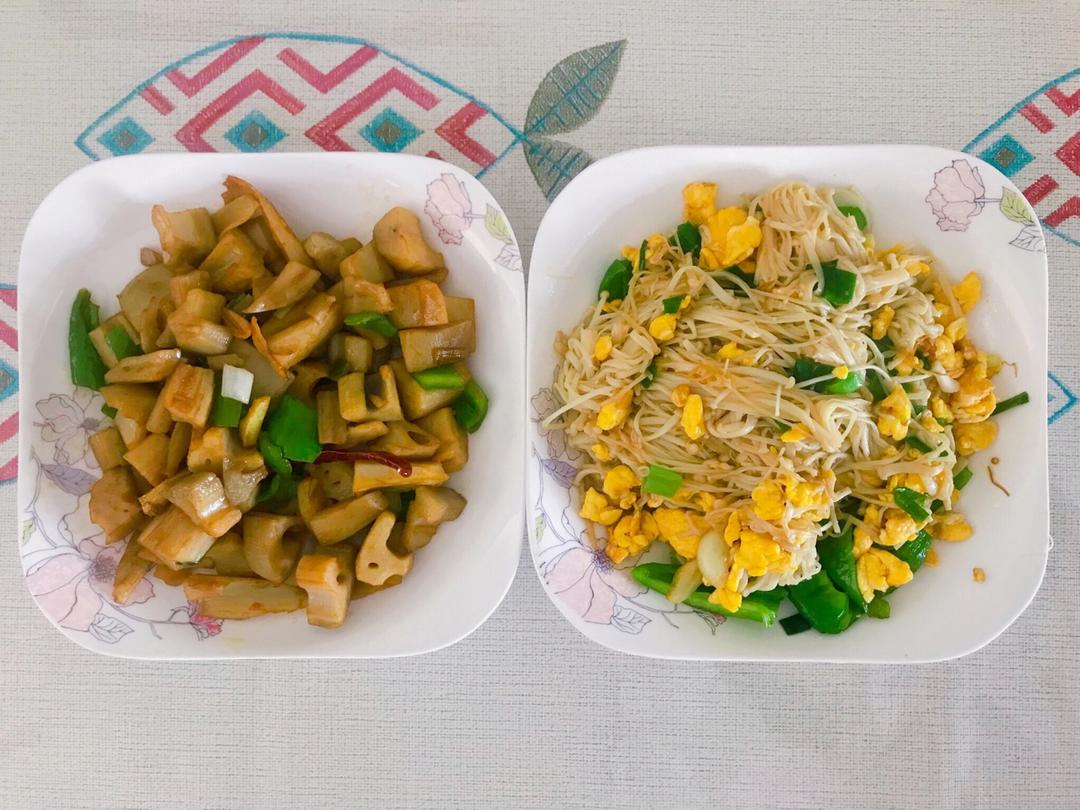金针菇炒蛋