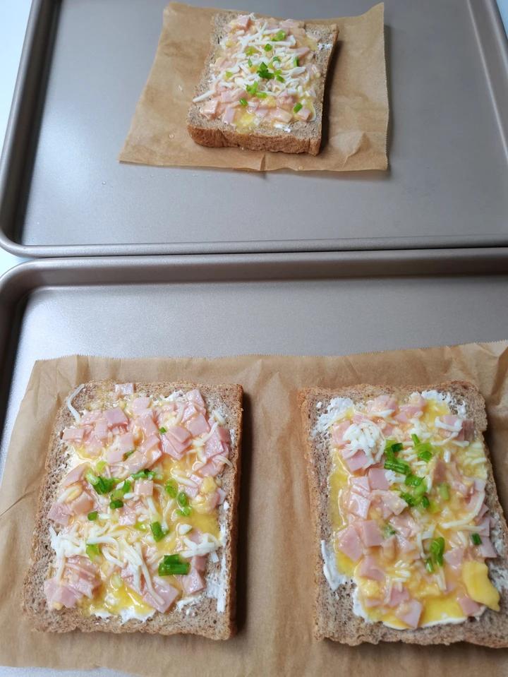 真的好好吃❗️芝士火腿葱香岩烧吐司🍞