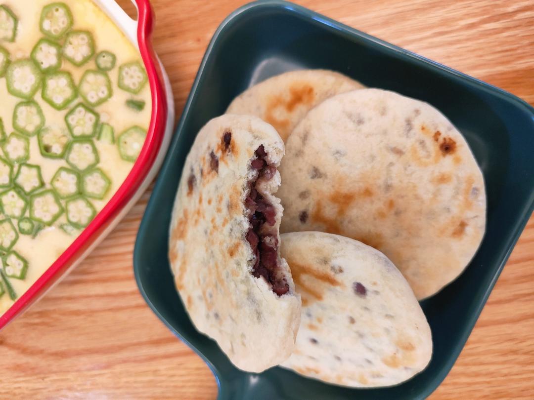 奶香蜜豆饼  无泡打粉  外皮酥脆   内里超暄软  附细节视频