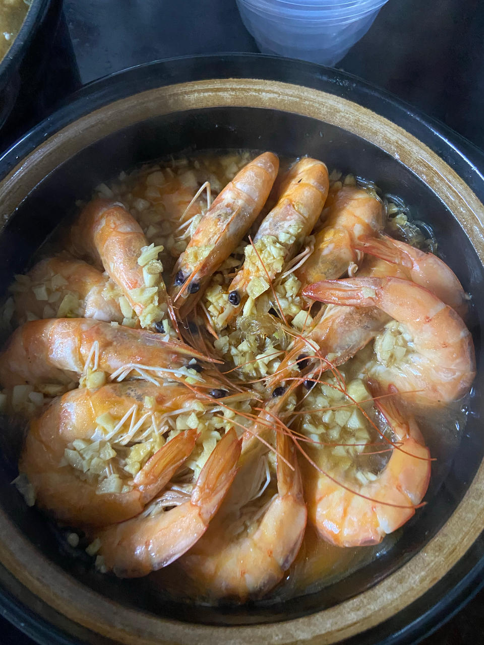 🔥天气越来越冷，来一道热乎乎的蒜蓉虾粉丝煲，简直太幸福了❗️