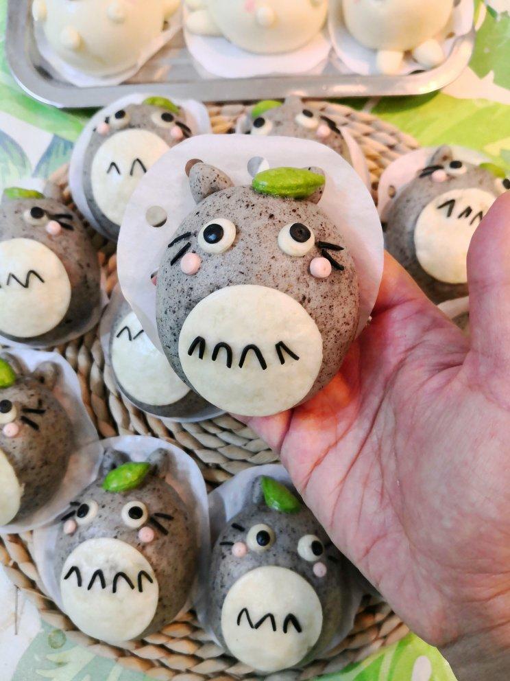 卡通造型馒头 龙猫奶黄包