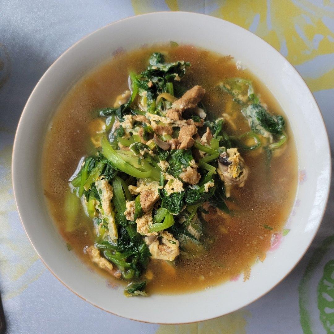 鸡毛菜蛋汤