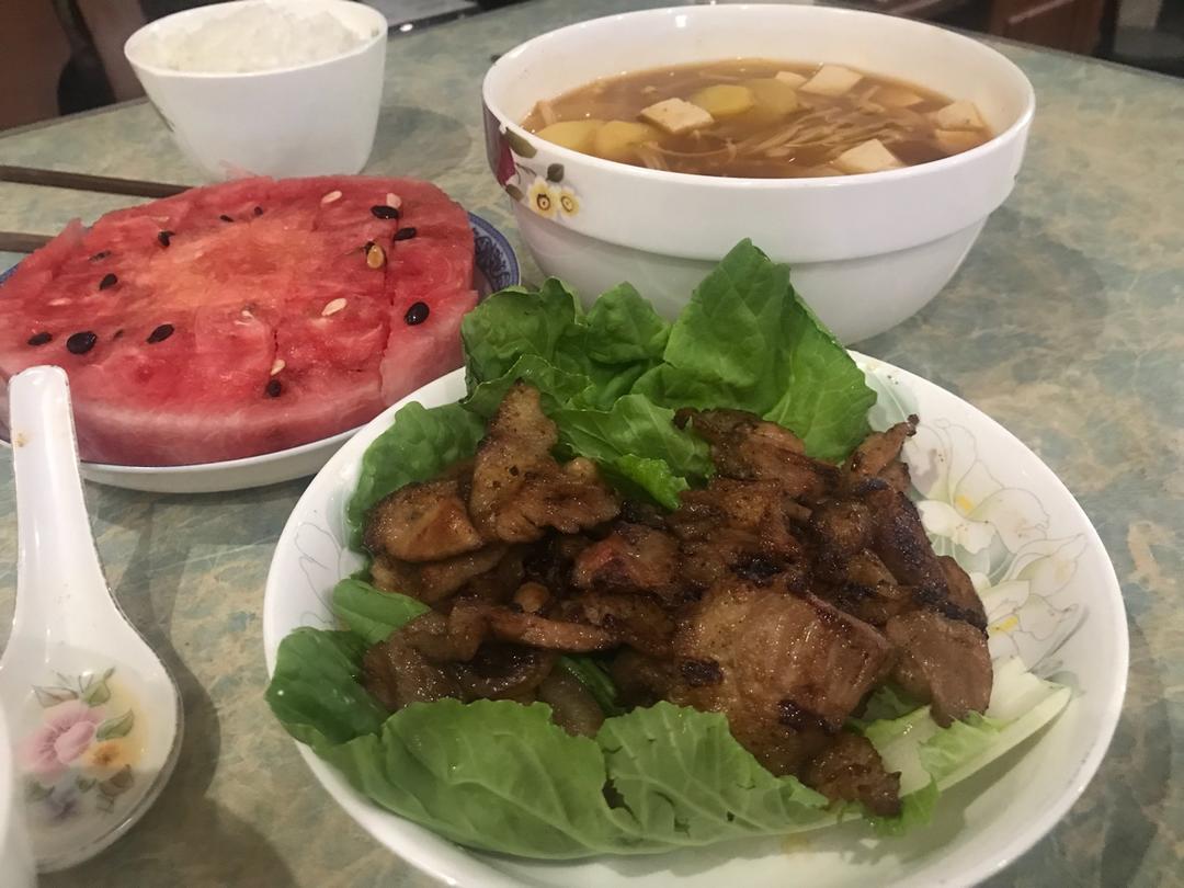 秘制煎烧五花肉