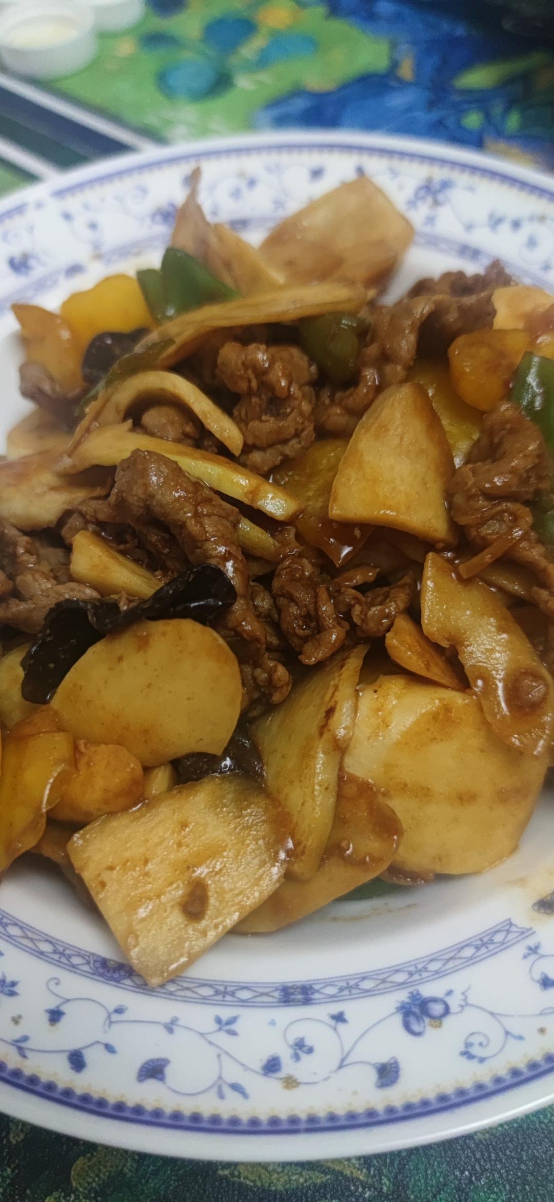 茭白炒牛肉