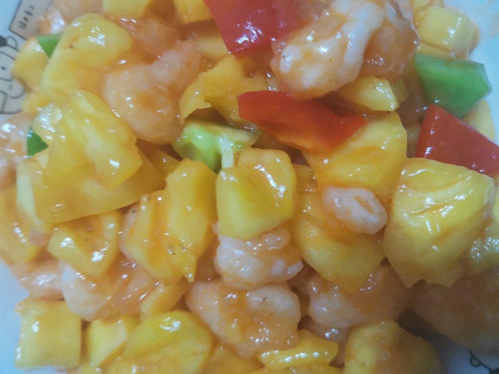 年夜饭之菠萝虾球