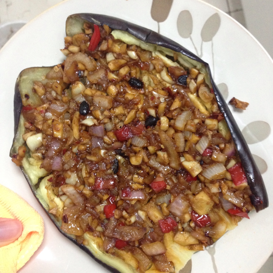 微波炉做出街头烧烤风的茄子