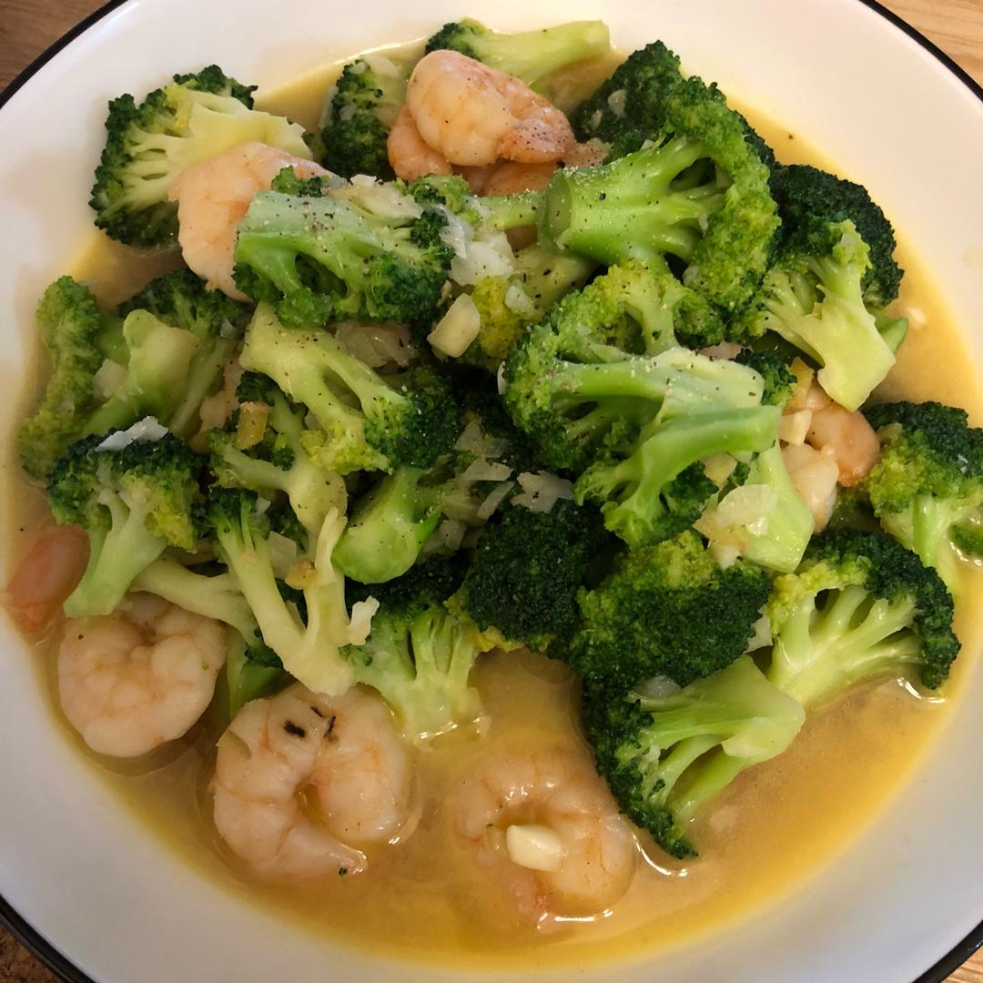 西兰花炒虾仁🍤