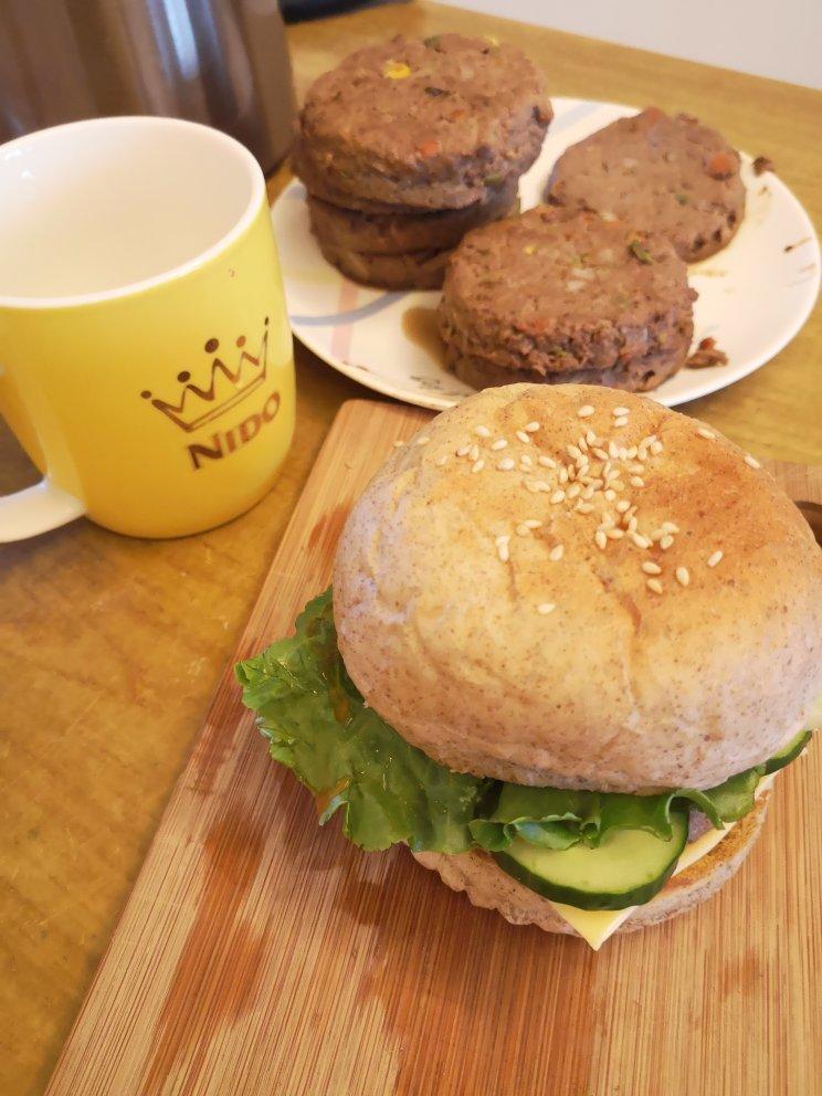 全麦汉堡胚（一次发酵）