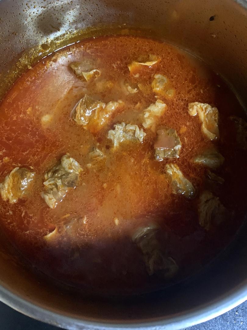 一包火锅底料搞定番茄牛腩汤