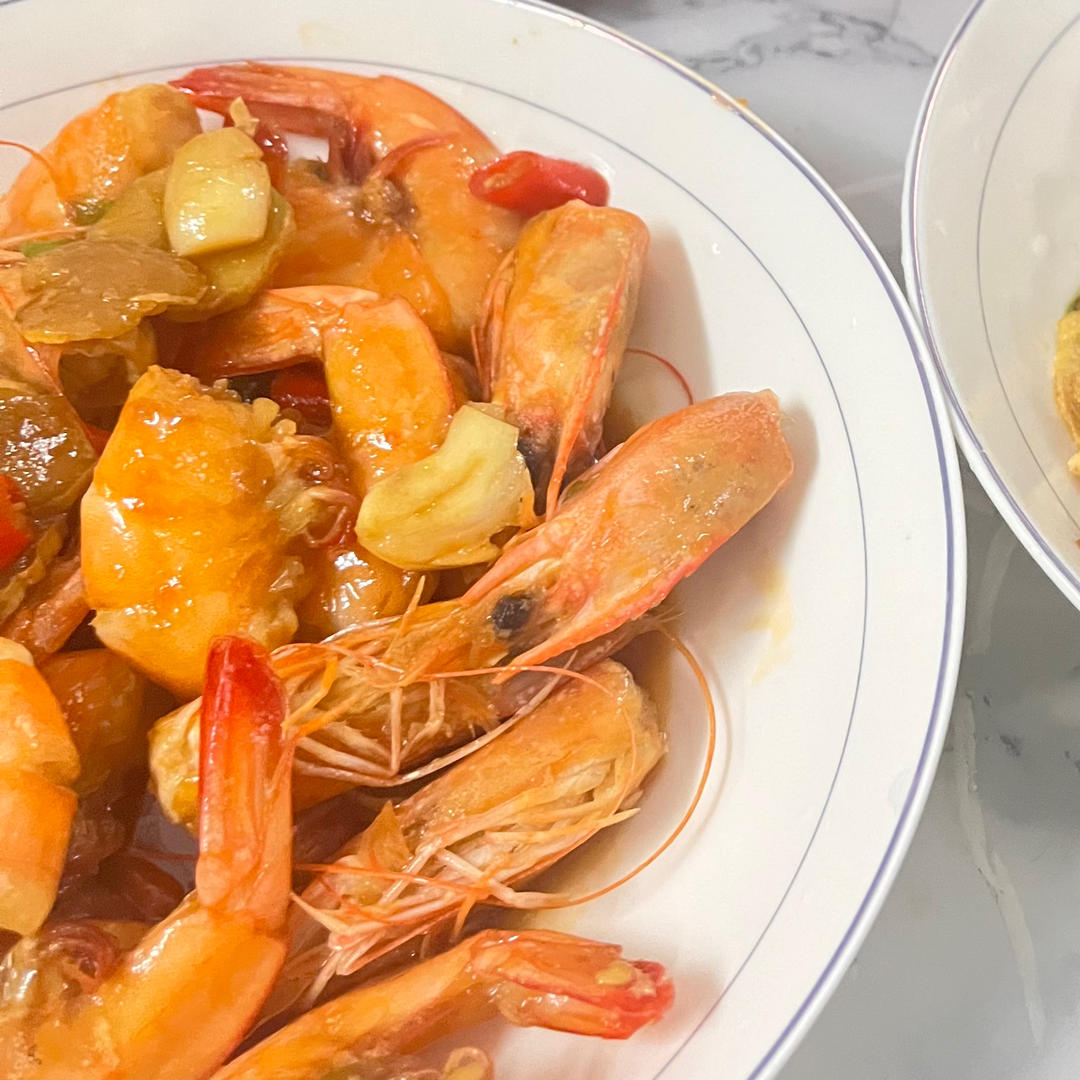 听说这是小朋友最爱吃的红烧虾🦐