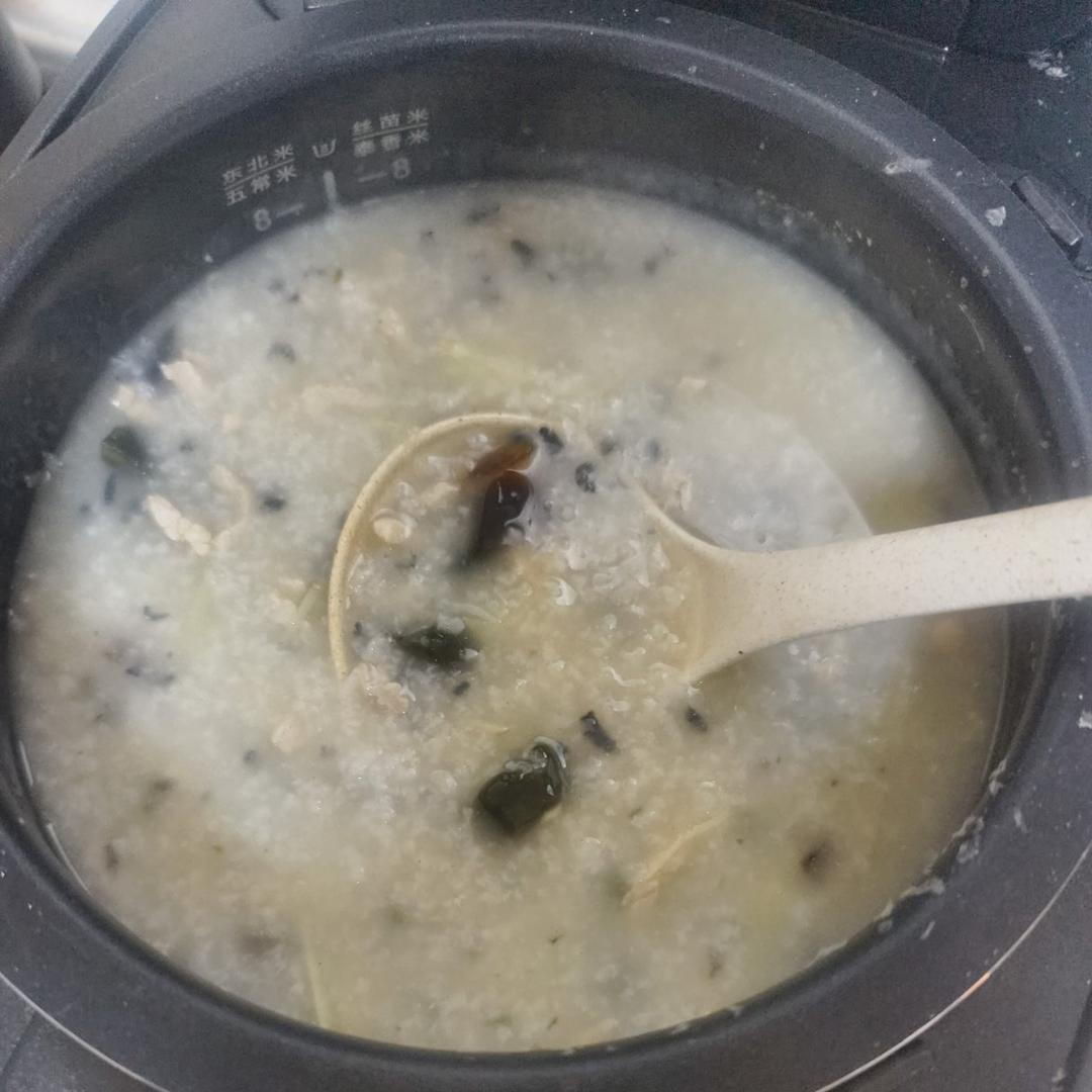 十五分钟快手之香滑皮蛋瘦肉粥(附五分钟电饭煲电压力锅更快捷方法)