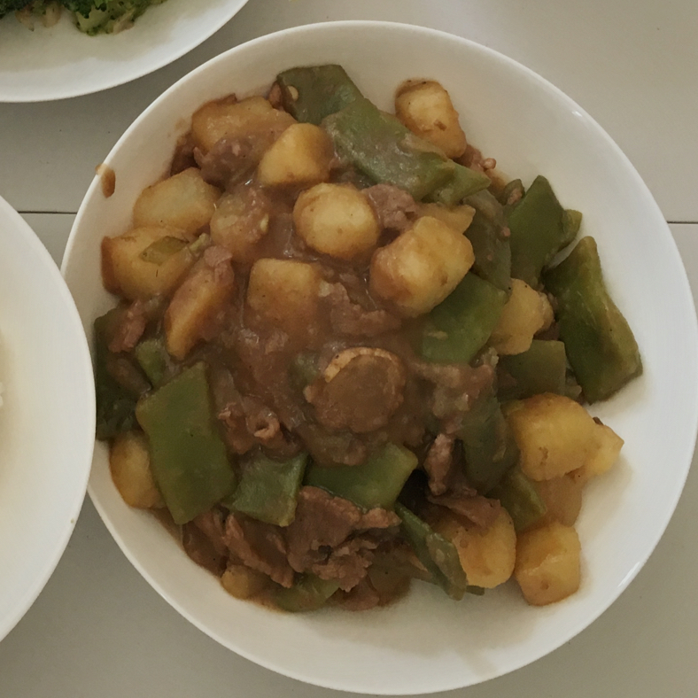 土豆炖豆角