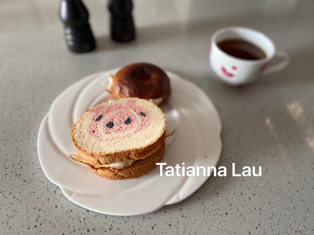 零色素卡通面包