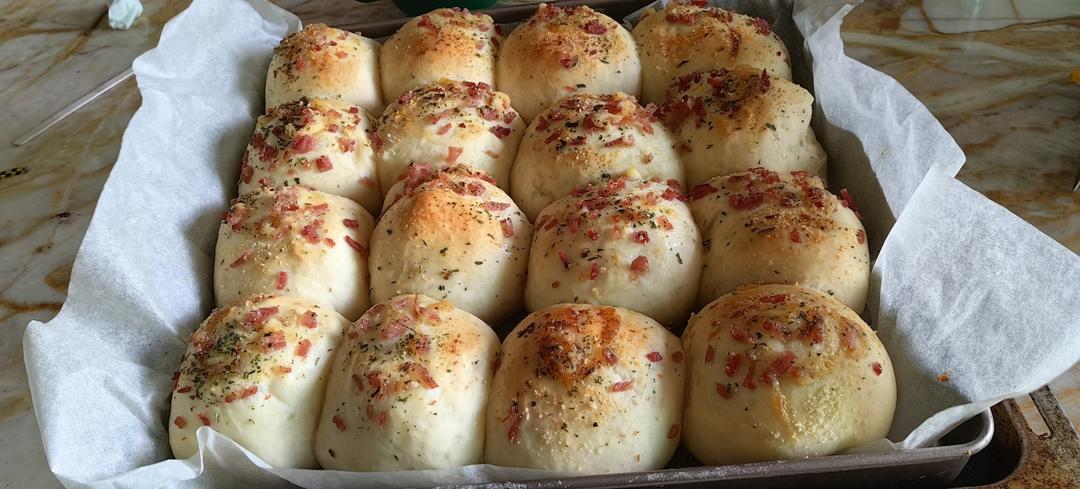 直接法万能面团－培根芝士包