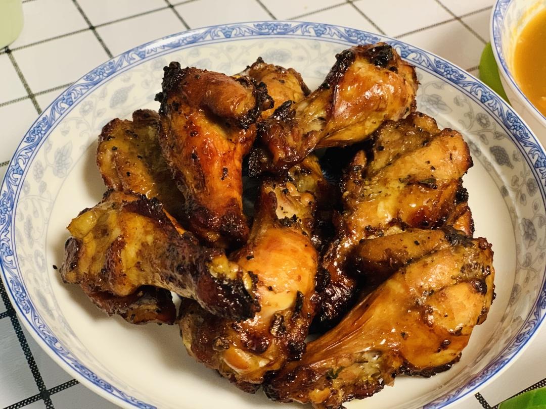 外焦里嫩烤鸡腿「烤箱版」