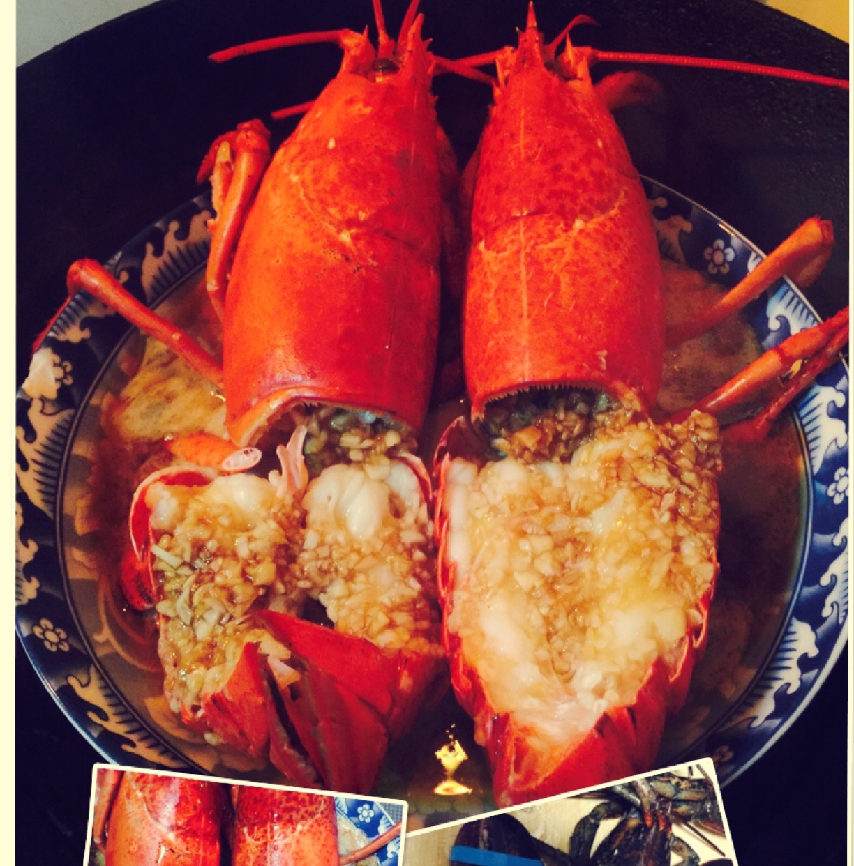 蒜蓉龙虾蒸粉丝