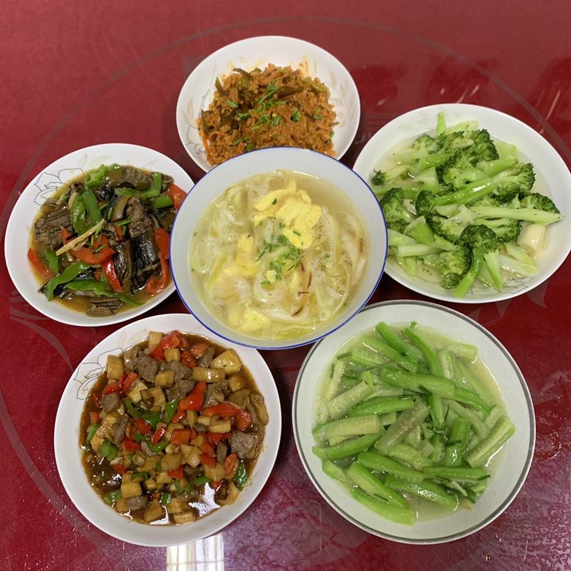 家常菜~杏鲍菇烧牛肉粒