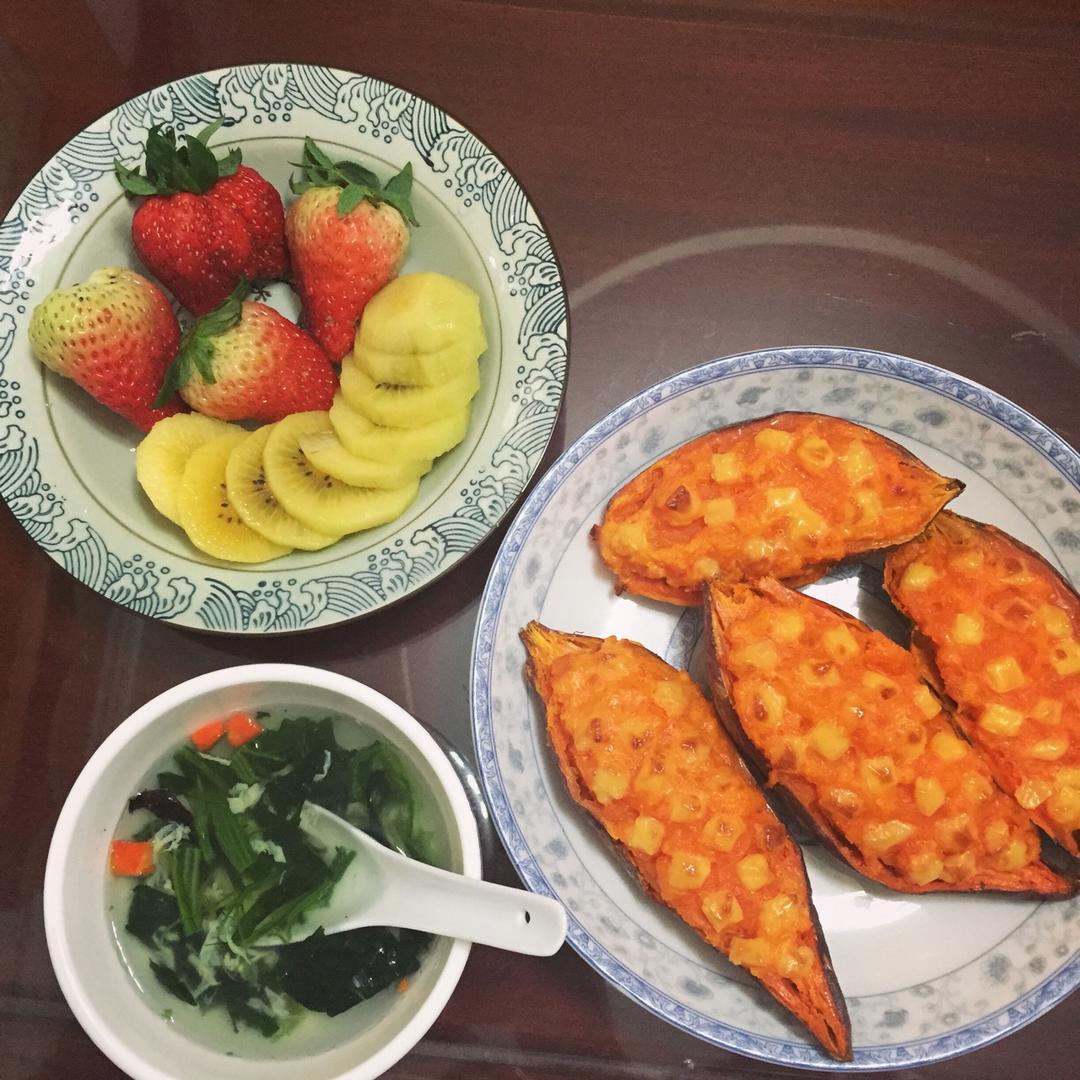 芝士奶油焗红薯