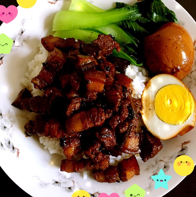 洋葱酥卤肉饭