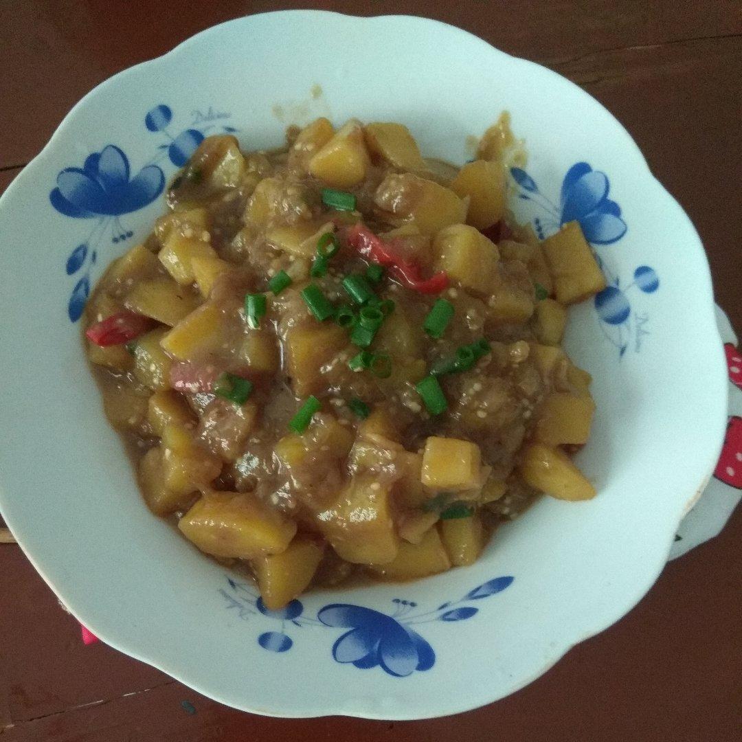 土豆炖茄子(东北菜)