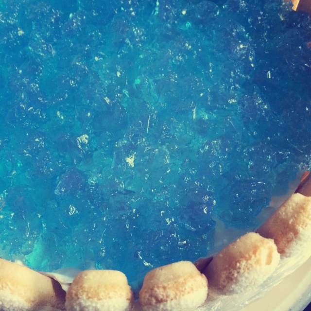 蓝色の海洋酸奶慕斯蛋糕