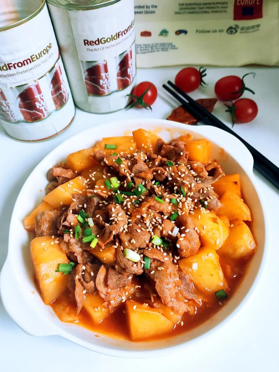 番茄土豆肥牛煲