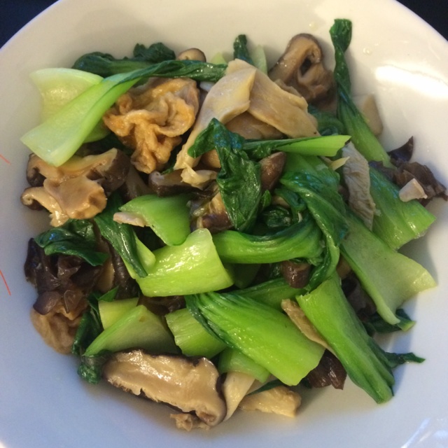 小油菜面筋煲