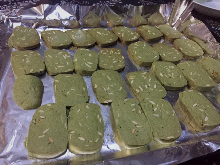 抹茶杏仁饼干