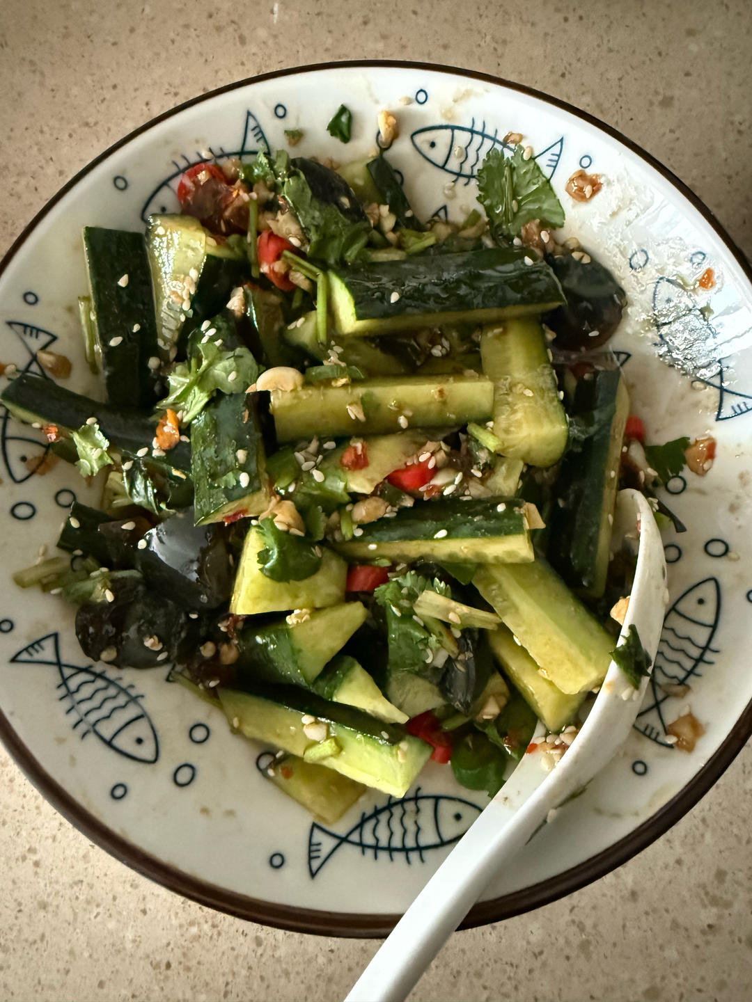 夏日开胃小凉菜“皮蛋拌黄瓜🥒”开胃减脂