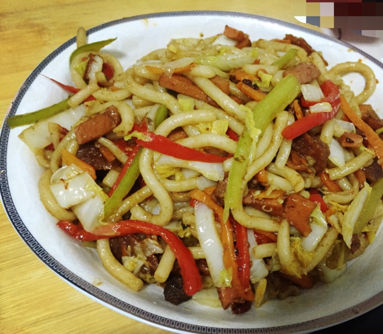 炒乌冬面