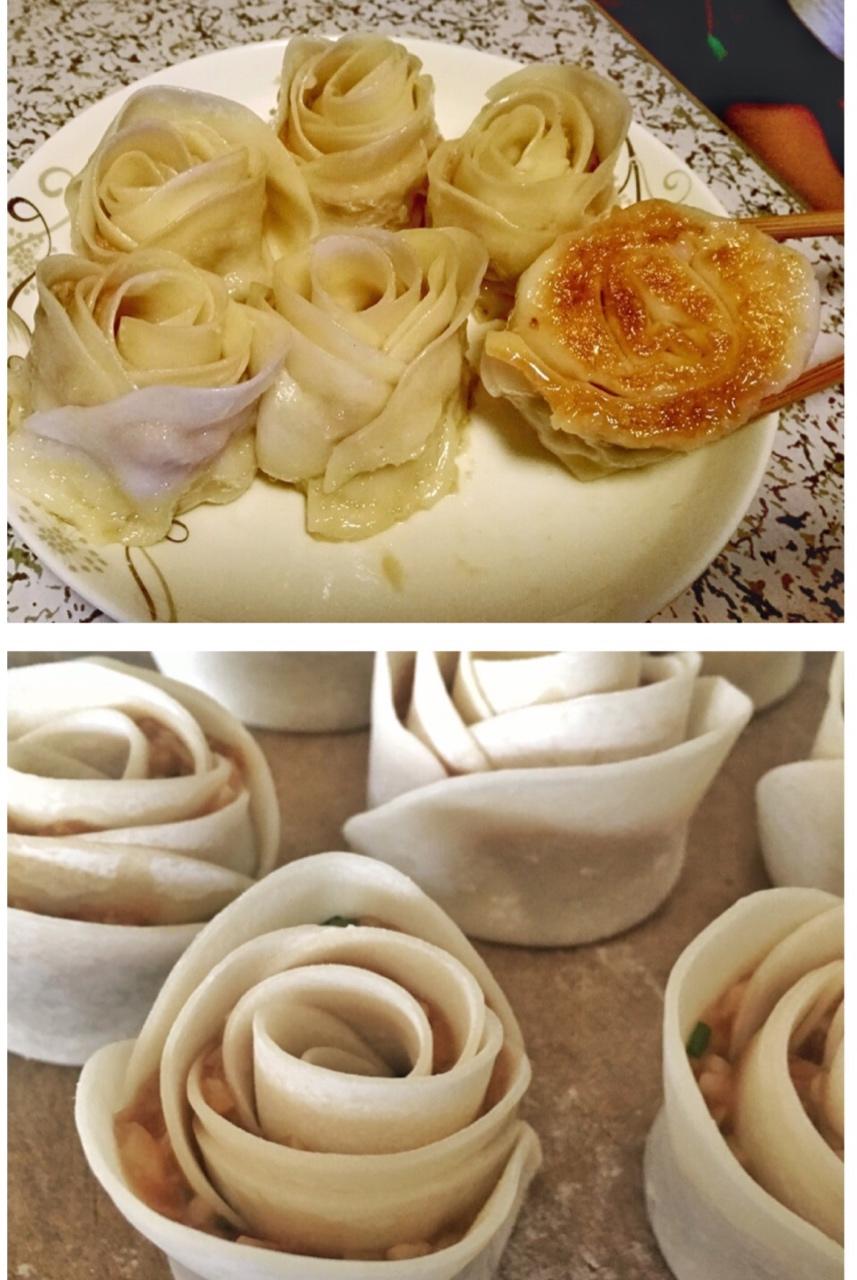 玫瑰花饺子