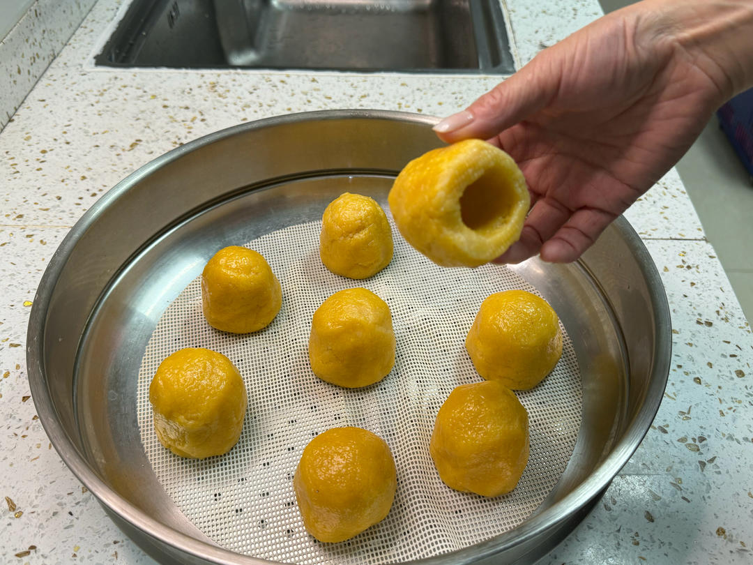 【粗粮】干吃都香玉米面窝窝头