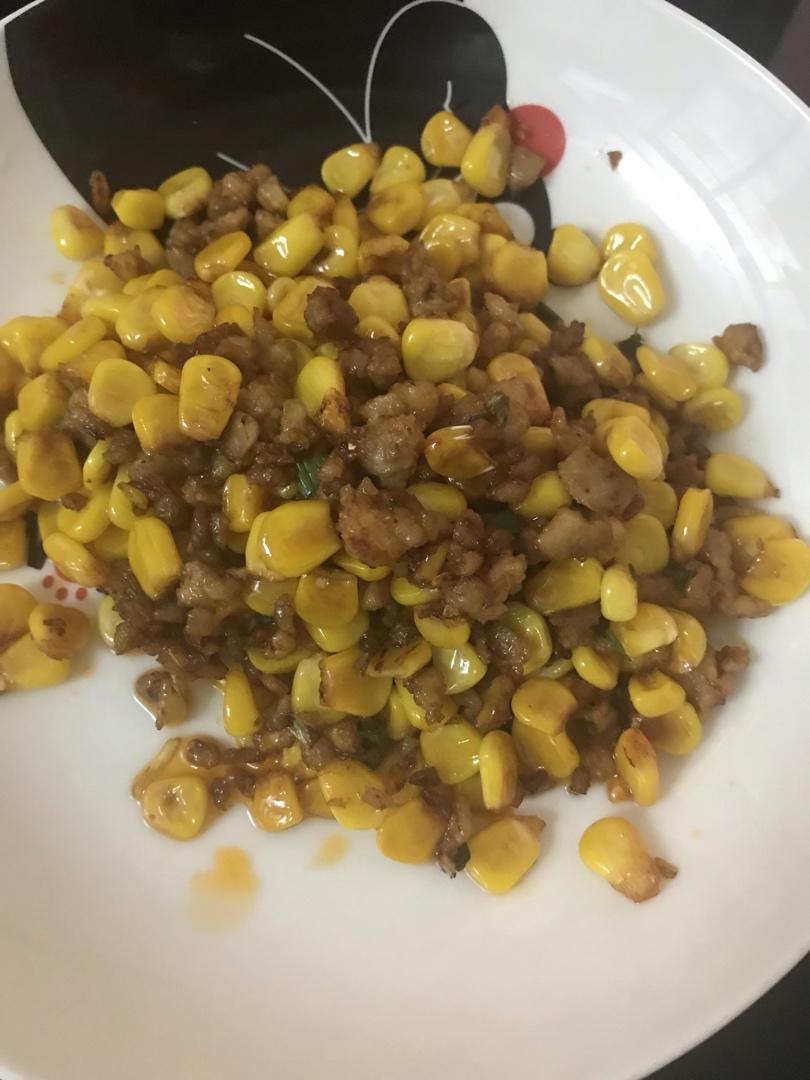 玉米炒肉末【超级下饭的快手家常菜】