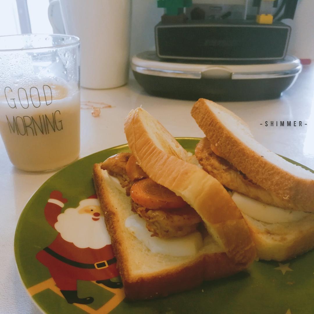 黑椒鸡排三明治