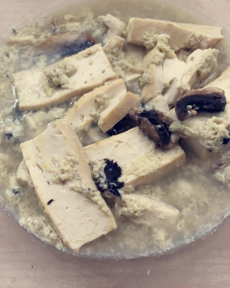 番茄豆腐口蘑鸡蛋汤