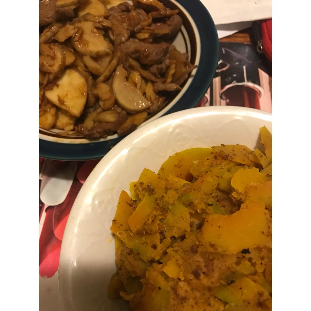 肉片炒慈菇