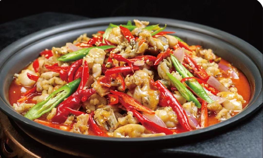 黄哈儿 双椒牛蛙标准操作流程的做法