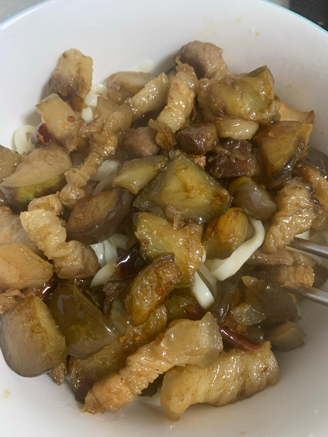 茄子炒肉