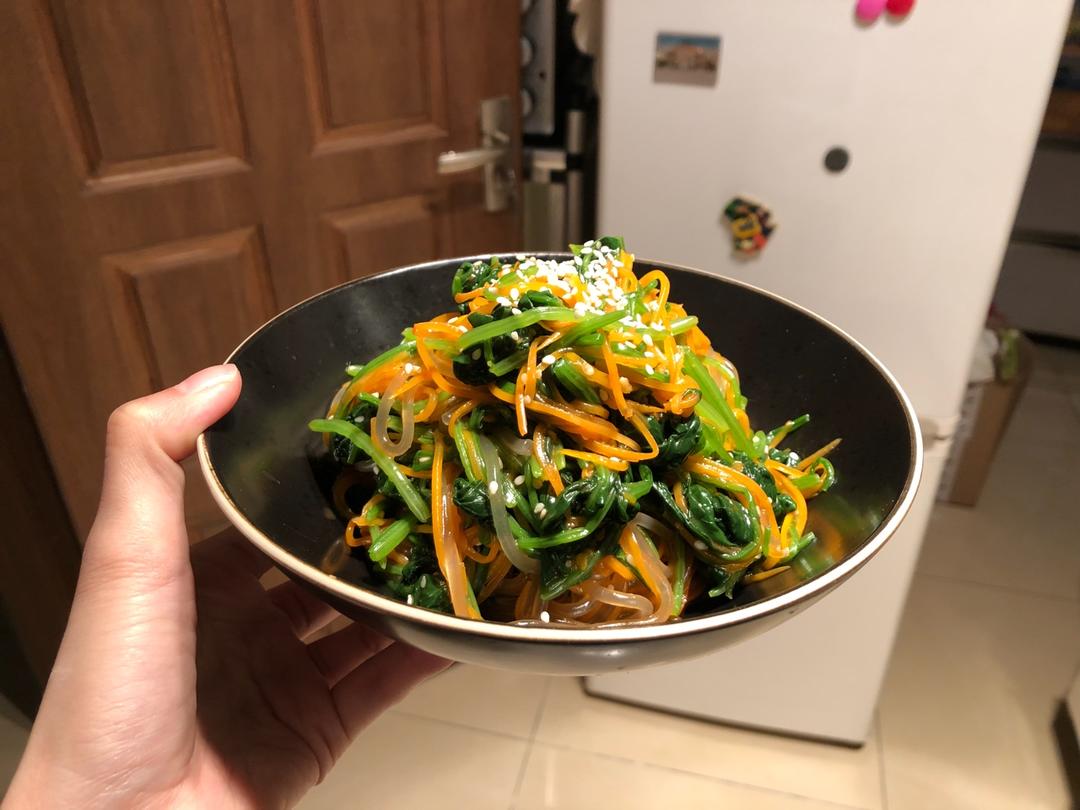 韩式粉丝炒杂菜 Korean Style Glass Noodles with Vegetables