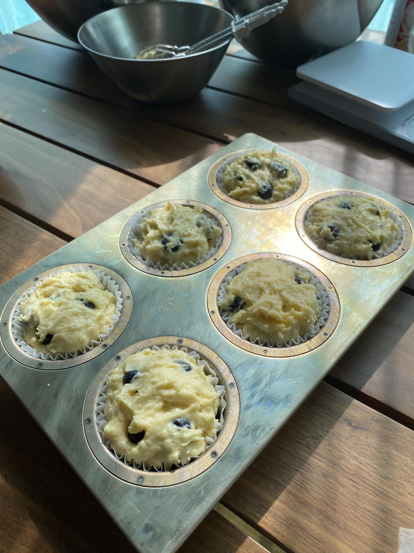 会爆浆的蓝莓玛芬蛋糕