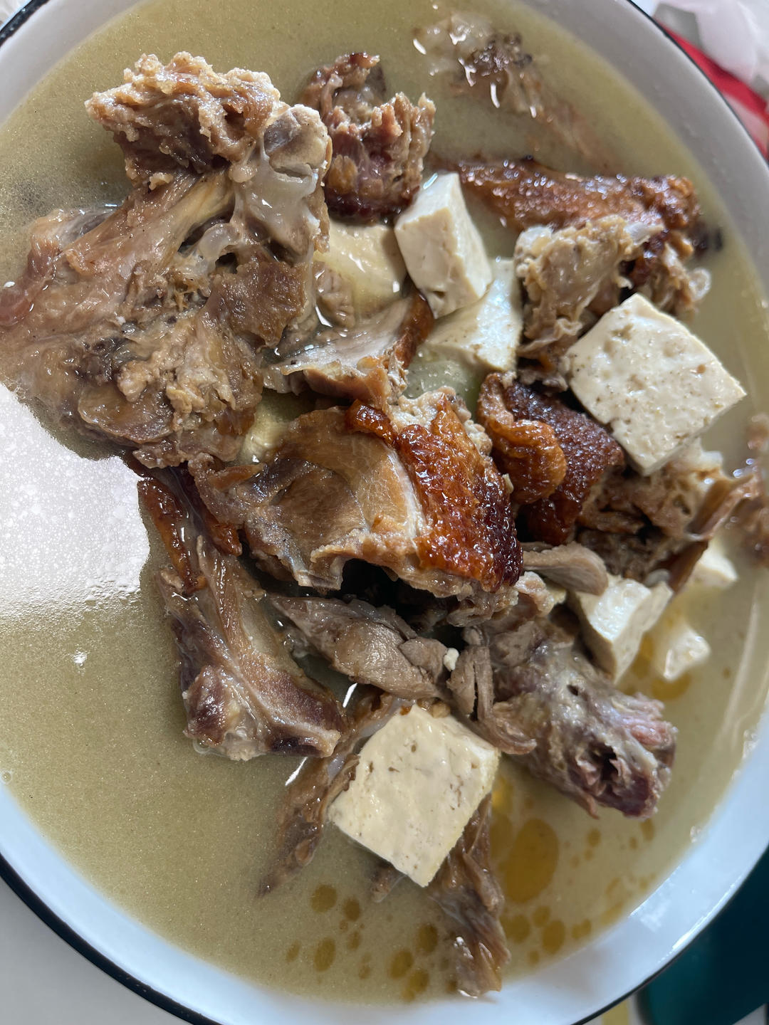 片完烤鸭 鸭架的好去处 鸭架豆腐汤