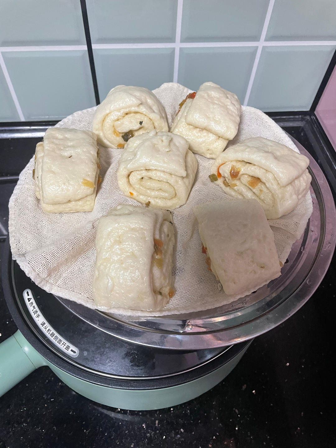 葱香花卷（一次发酵）